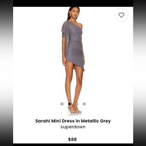 Revolve super down metallic mini